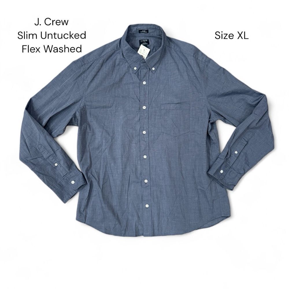 J. Crew Factory Slim Untucked Flex Casual Shirt • size xl • L0461 • NWT